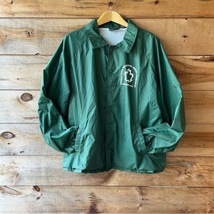 Men’s Vintage New York State Parks Utility Uniform Windbreaker Forest Green XL